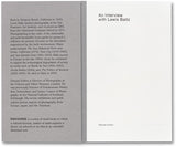 An Interview with Lewis Baltz