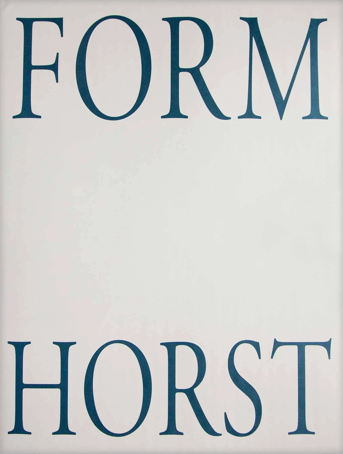 Form - First edition