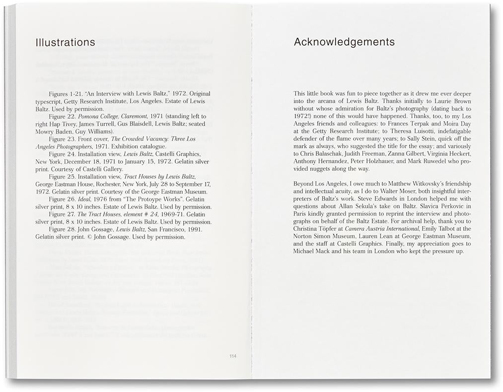 An Interview with Lewis Baltz