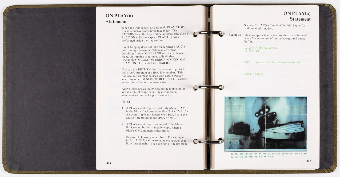 Computer Punch Card selected Artworks Catalogue 01 [Signed]