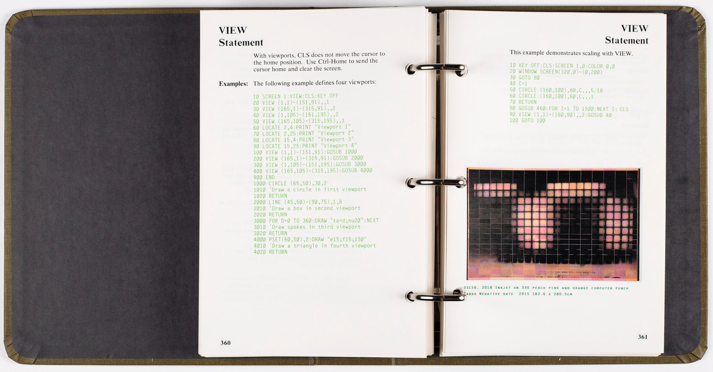 Computer Punch Card selected Artworks Catalogue 01 [Signed]
