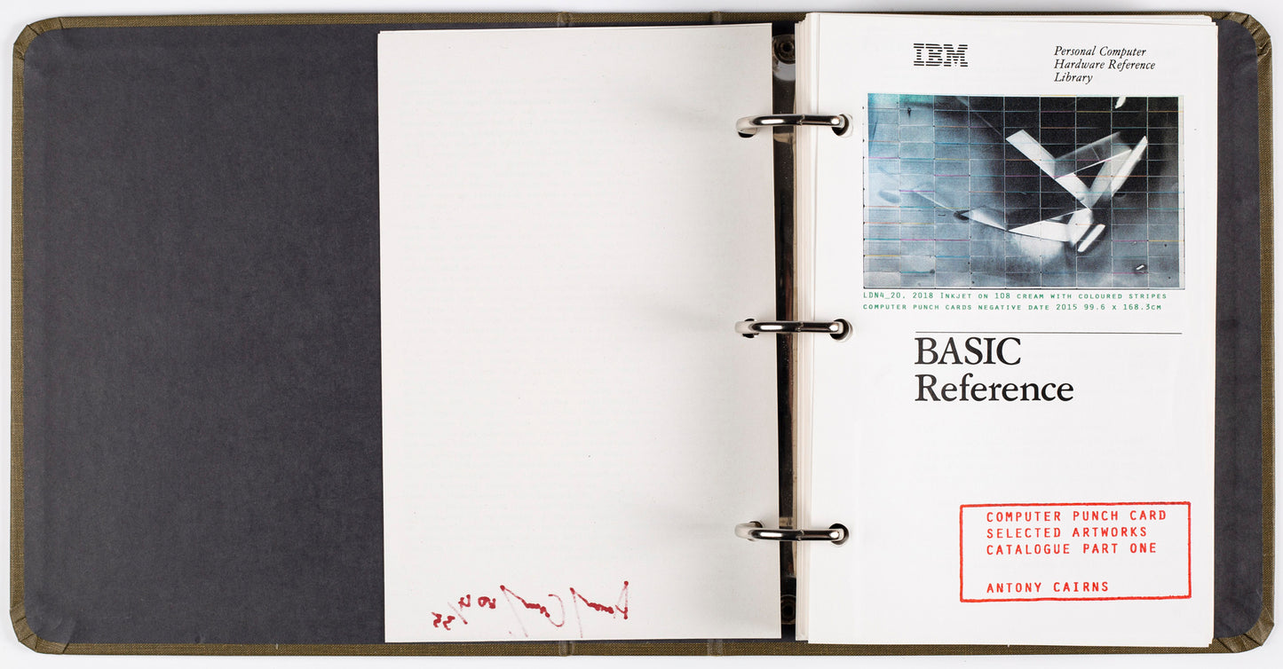 Computer Punch Card selected Artworks Catalogue 01 [Signed]