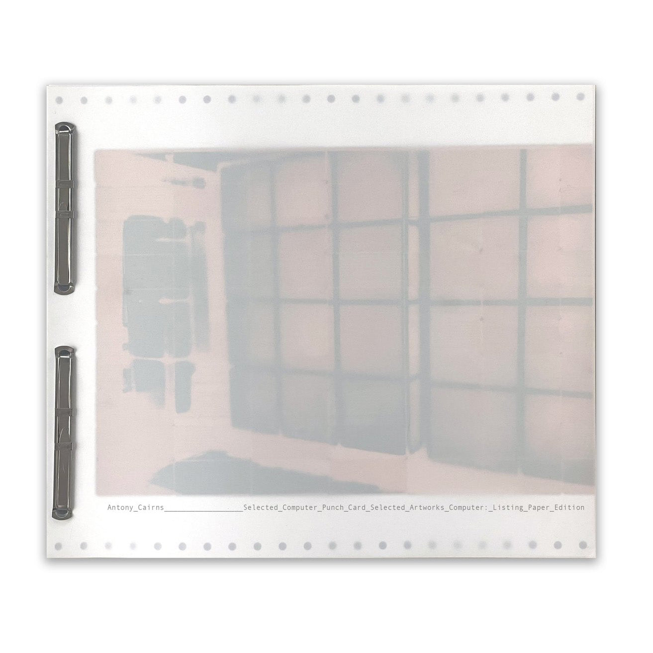 Computer_Punch_Card_Selected_Artworks_Computer:_Listing_Paper_Edition - signed copy