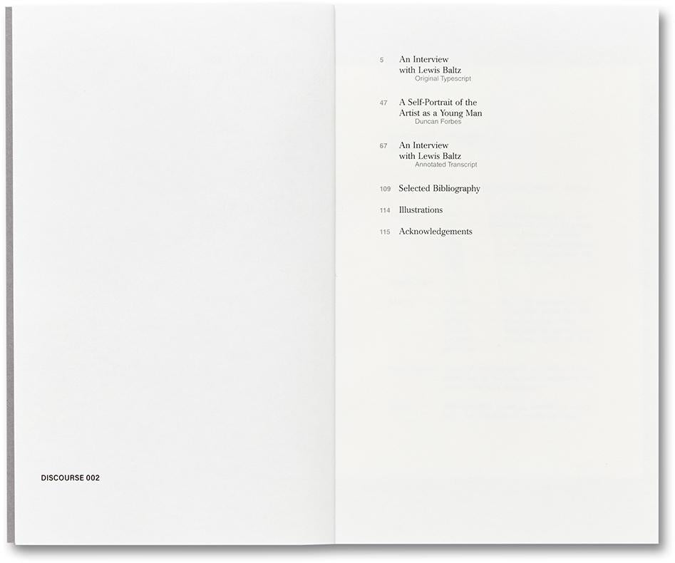 An Interview with Lewis Baltz
