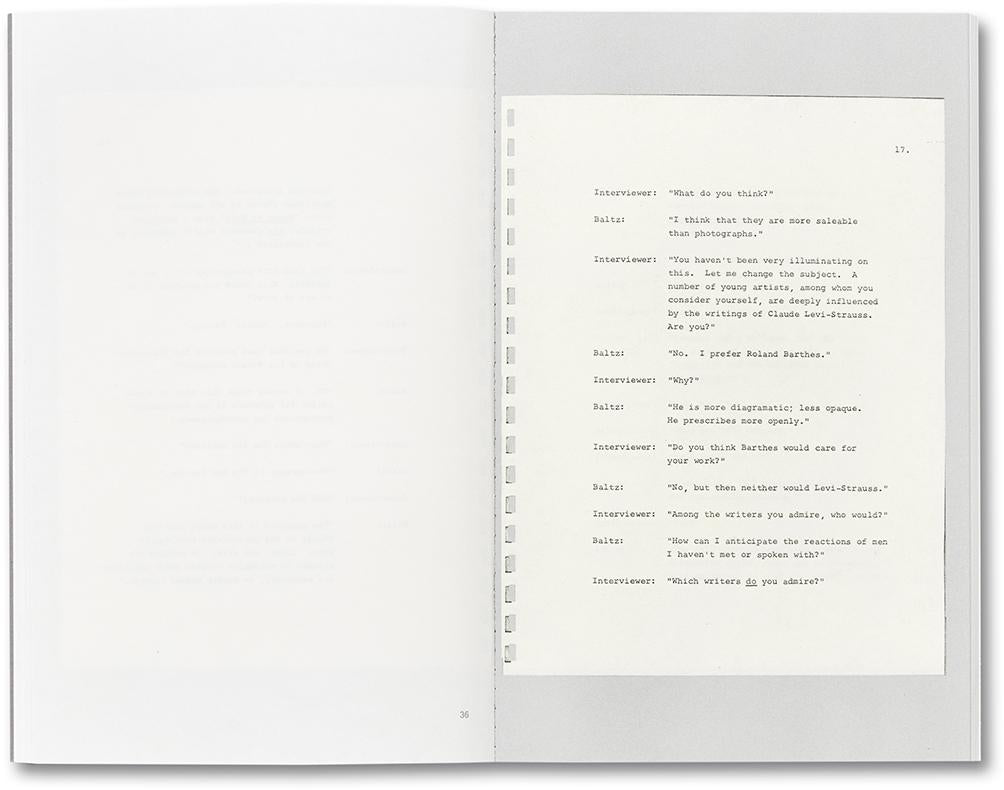 An Interview with Lewis Baltz